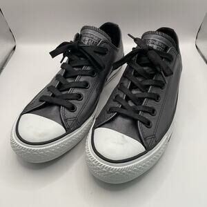 Converse All-Star 544924C Grey Metallic Low Top Women’s Sneakers Size 8